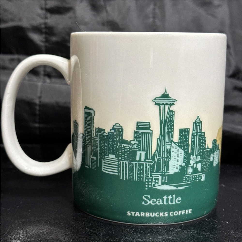 Starbucks Seattle Collectors Series 2009 City Global Icon Coffee Mug Cup - Picture 3 of 11